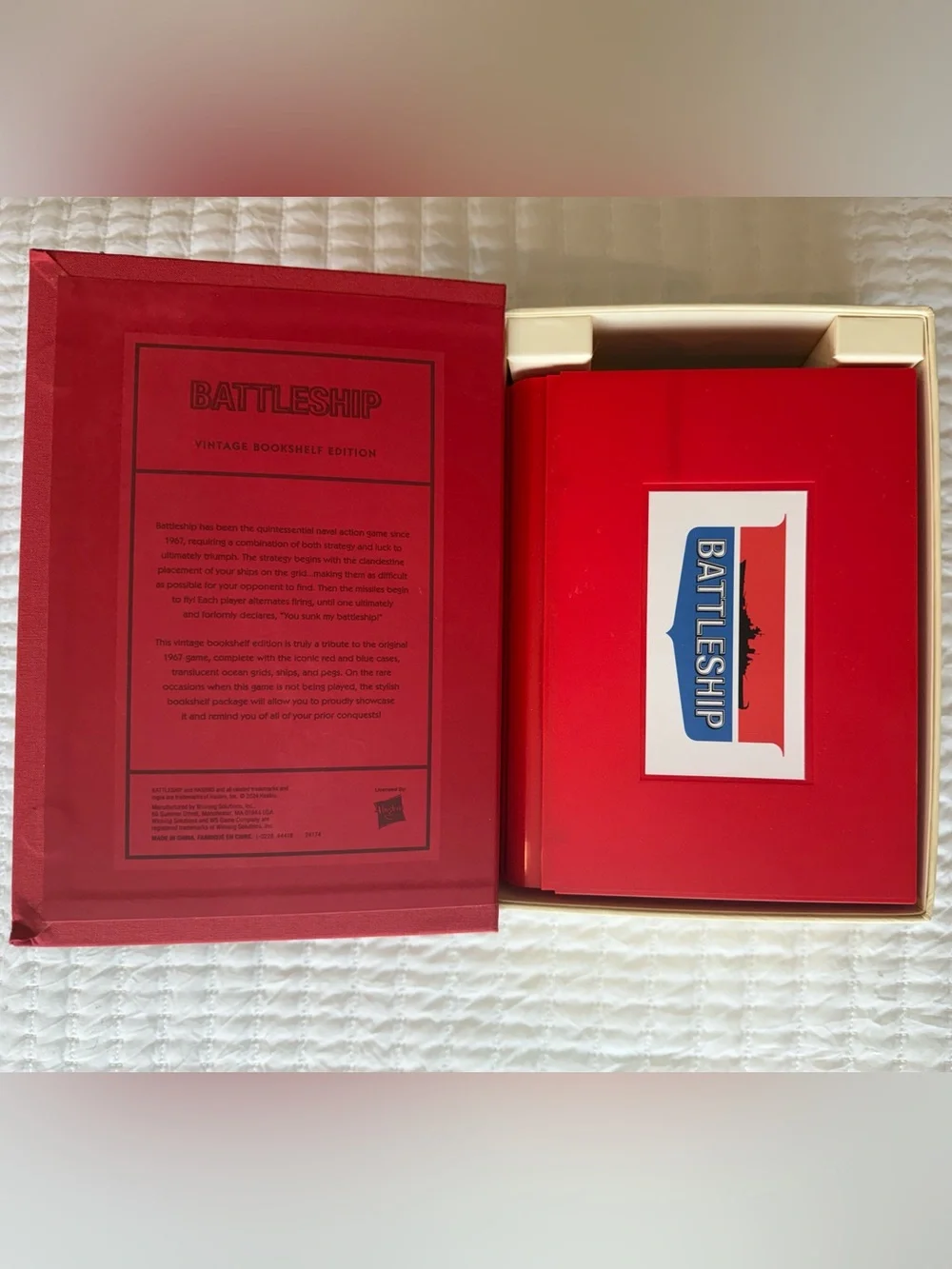 Battleship Vintage Bookshelf Edition Board Game New Never Used